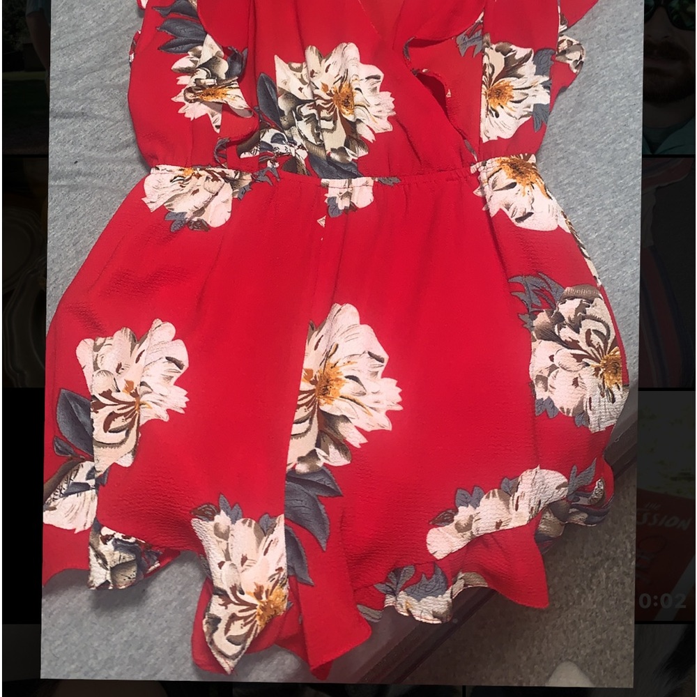 Red Romper - Picture 2 of 2